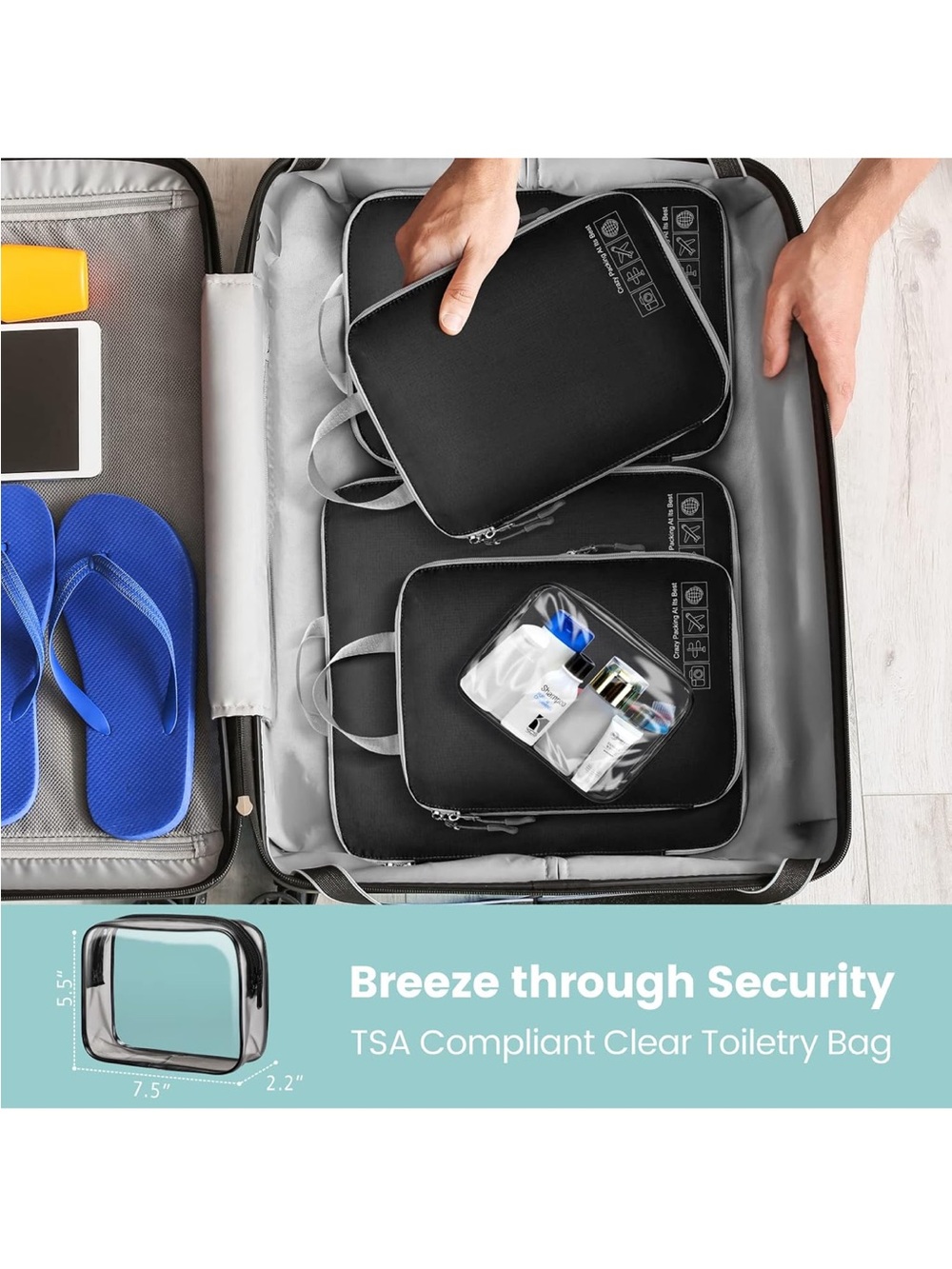Travel Packing Compression Cubes Set - Picture 6 of 6